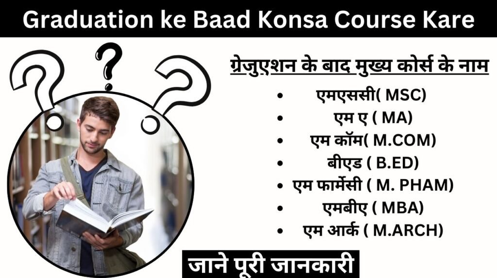 Graduation ke Baad Konsa Course Kare ग्रेजुएशन के बाद क्या करना चाहिए? Graduation ke Baad Konsa Course Kare ग्रेजुएशन के बाद क्या करना चाहिए?